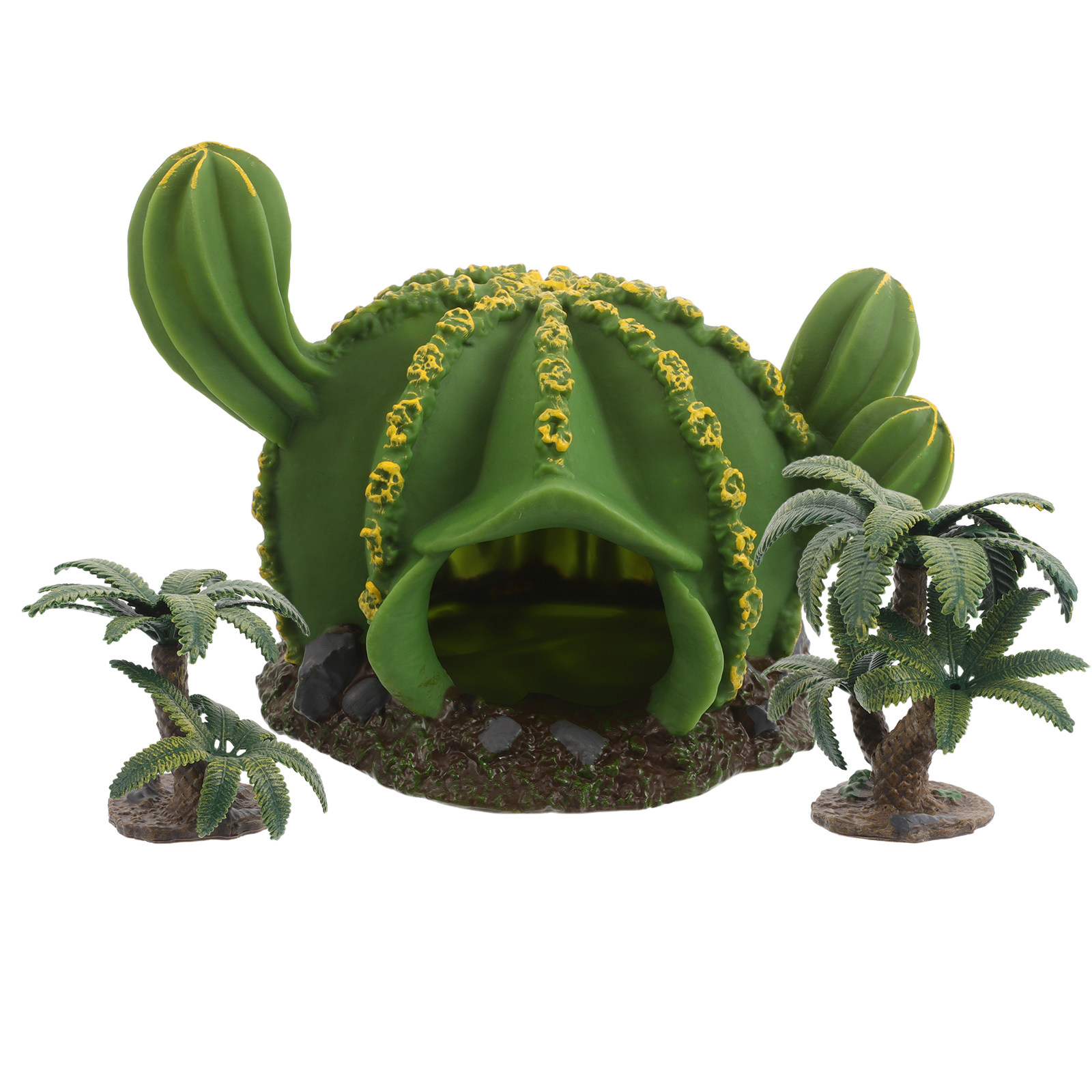 Planted Aquarium Models - 3 Stück lebendige Miniatur-Kaktusmodelle, Wüstenpflanzen-Dekoration für