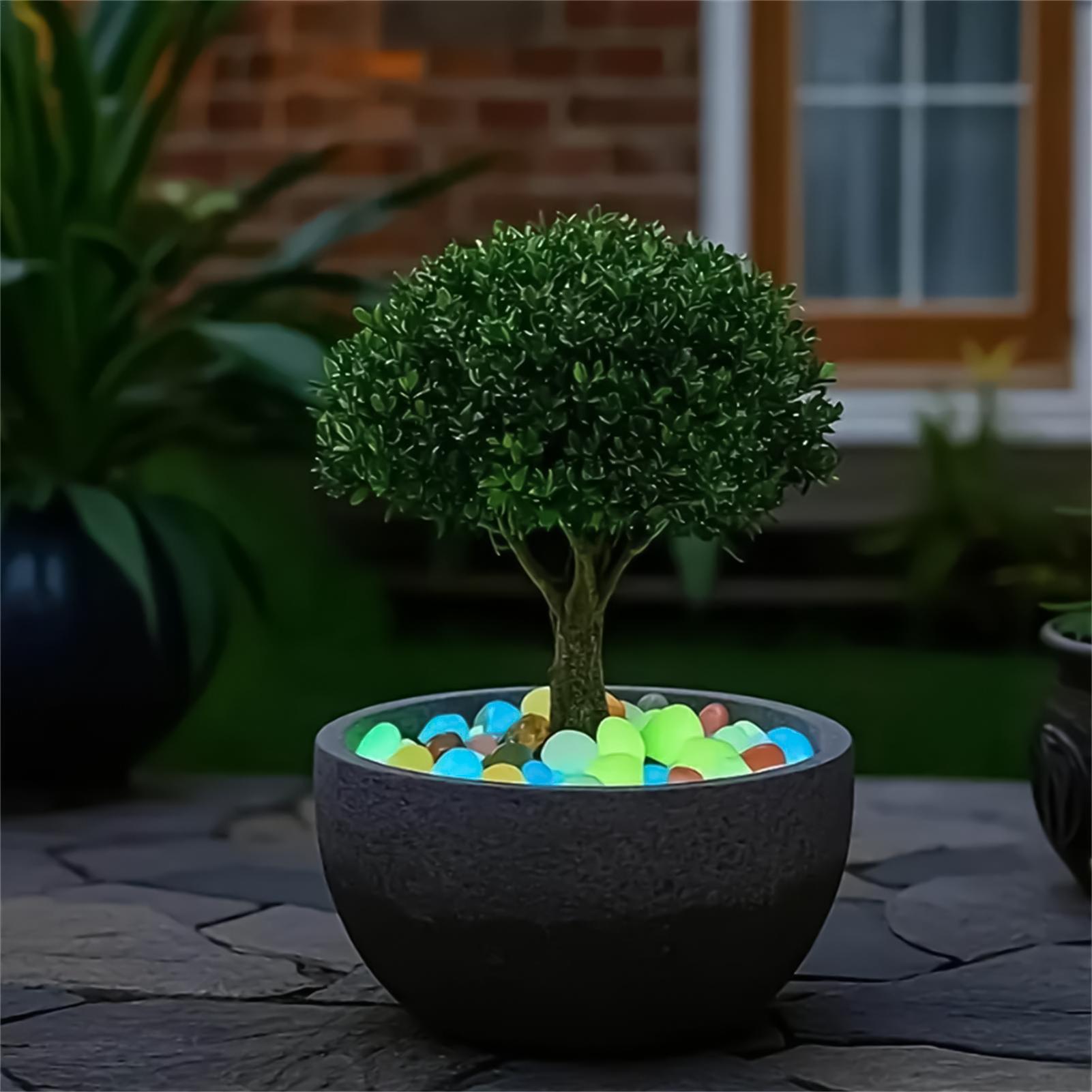 Planted Aquarium With Rocks - Landschaftssteine, 20 Stück, 1,8 Zoll, bunt