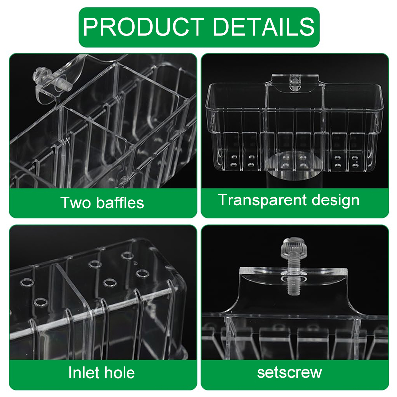 Transparenter Hydroponik-Korb  – Aquarium Planted Wall Bewertung und Preis