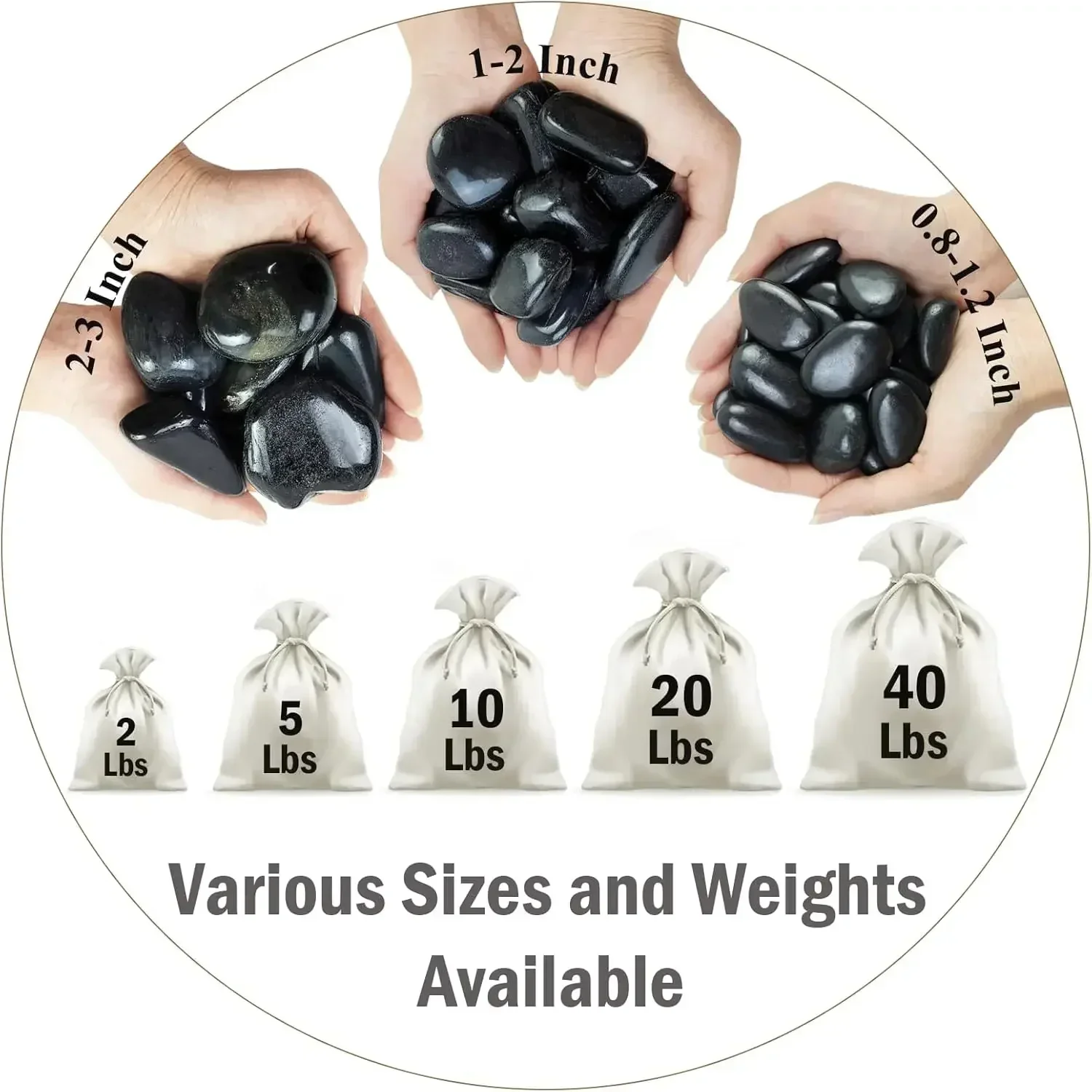40 lbs schwarze Flusssteine fü – Planted Aquarium With Rocks Bewertung und Preis